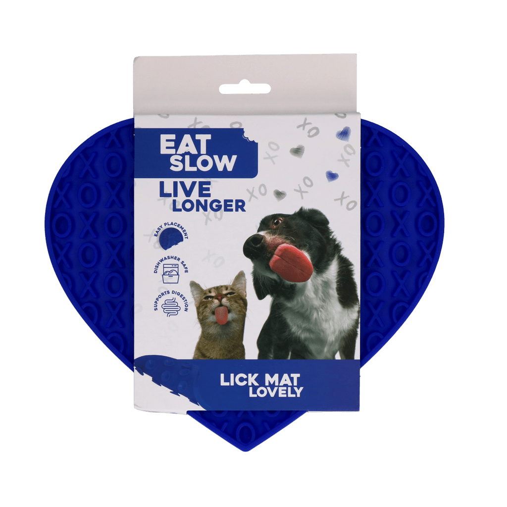Eat Slow Live Longer Lick Mat Lovely Heart - all for animals