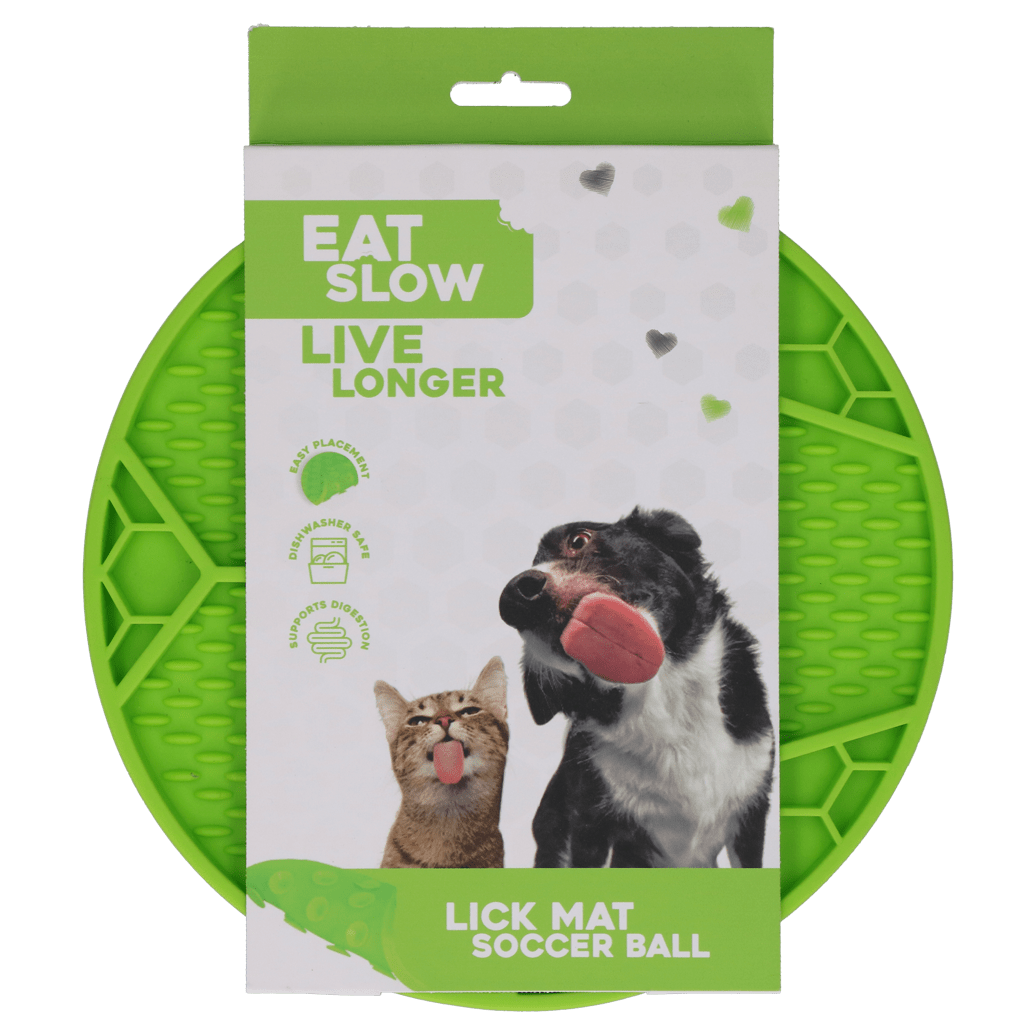 Eat Slow Live Longer Lick Mat Soccer Ball - all for animals