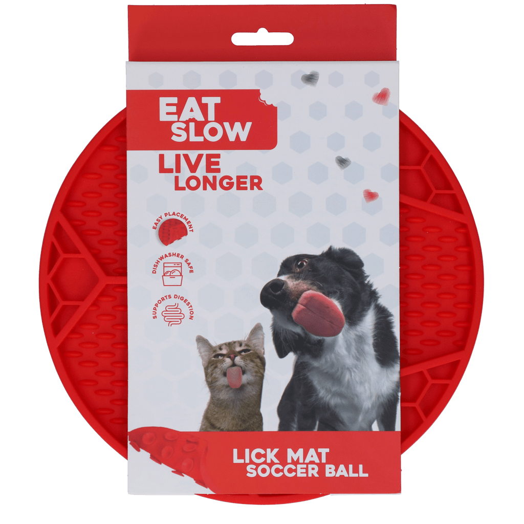 Eat Slow Live Longer Lick Mat Soccer Ball - all for animals