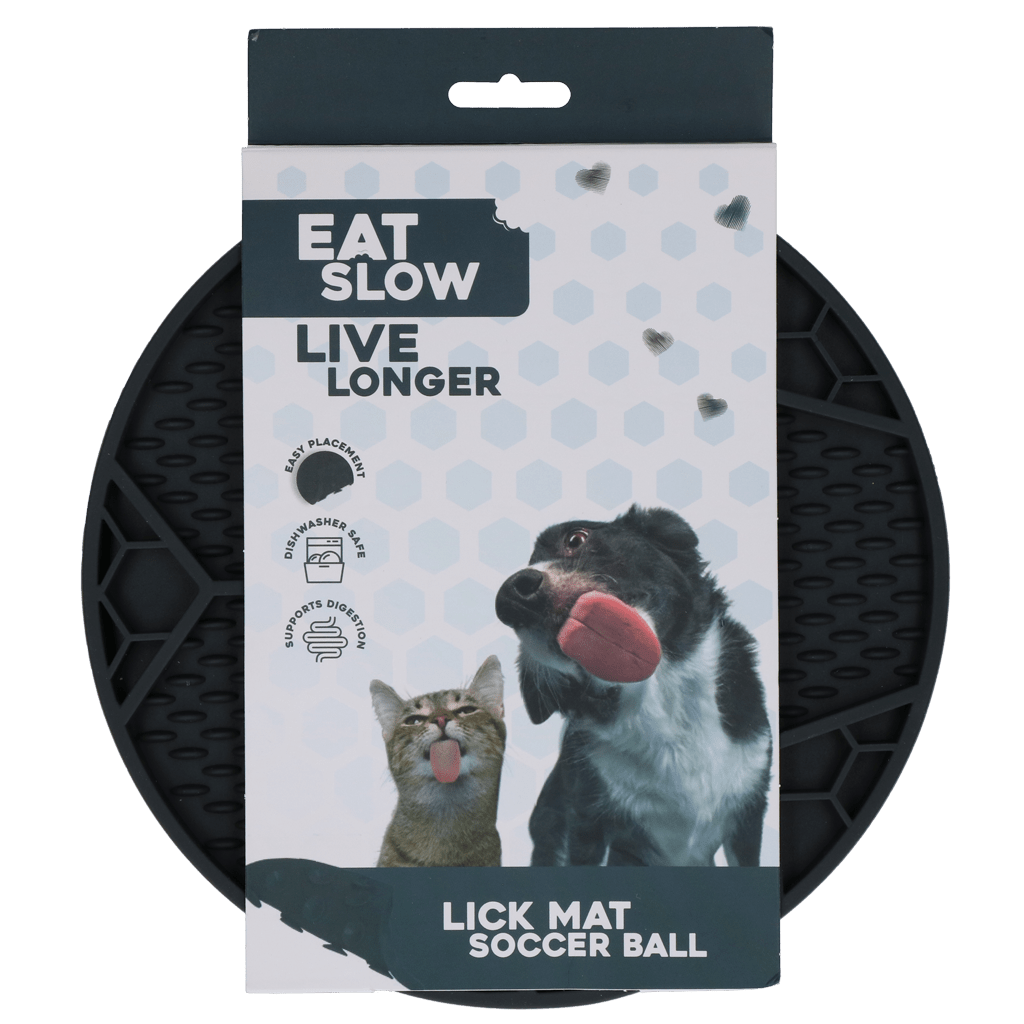 Eat Slow Live Longer Lick Mat Soccer Ball - all for animals