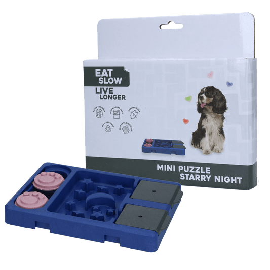Eat Slow Live Longer Mini Puzzle Starry Night - All For Animals