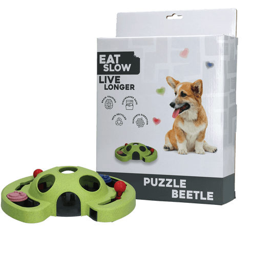 Eat Slow Live Longer Puzzle Beetle - all for animals