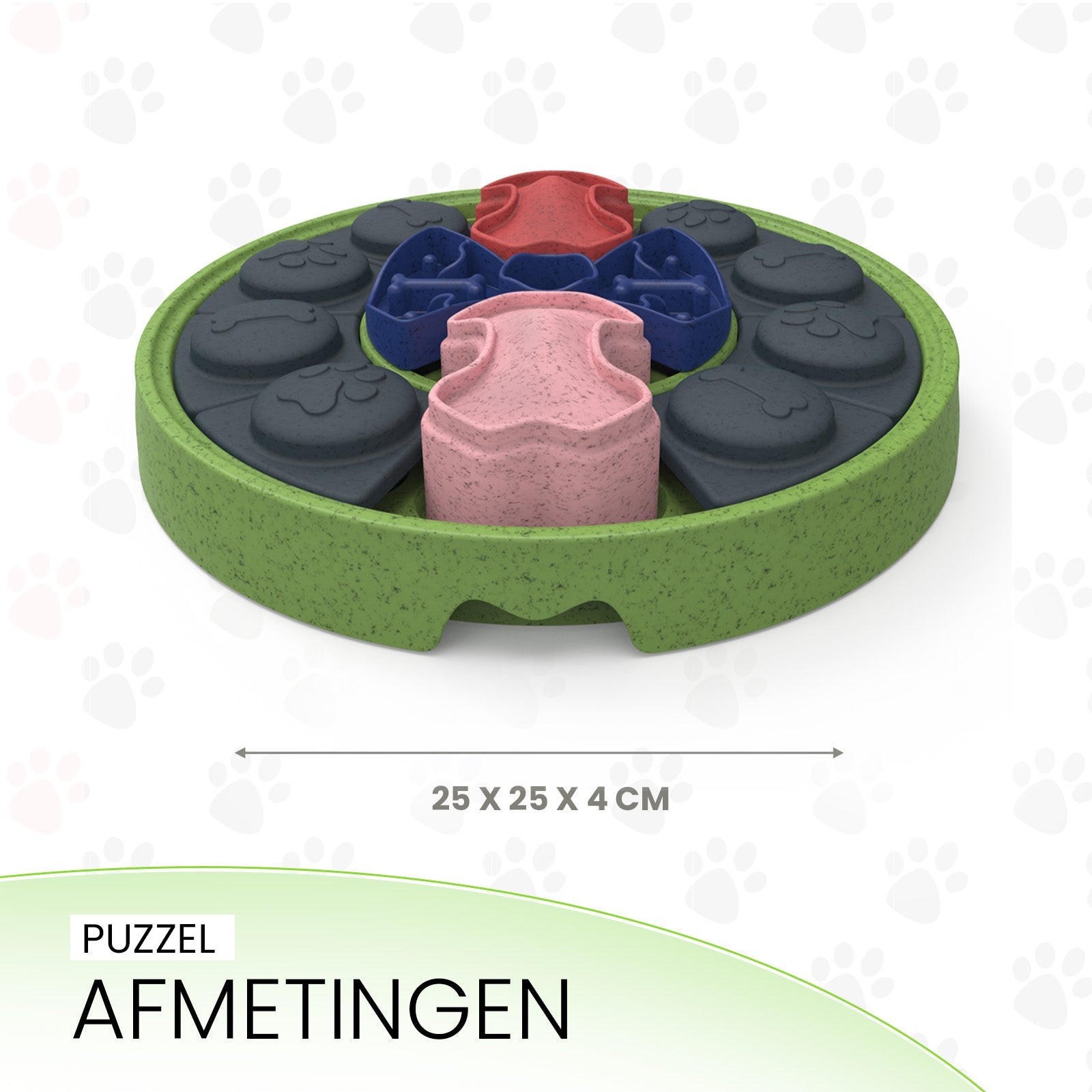 Eat Slow Live Longer Puzzle Disc - all for animals