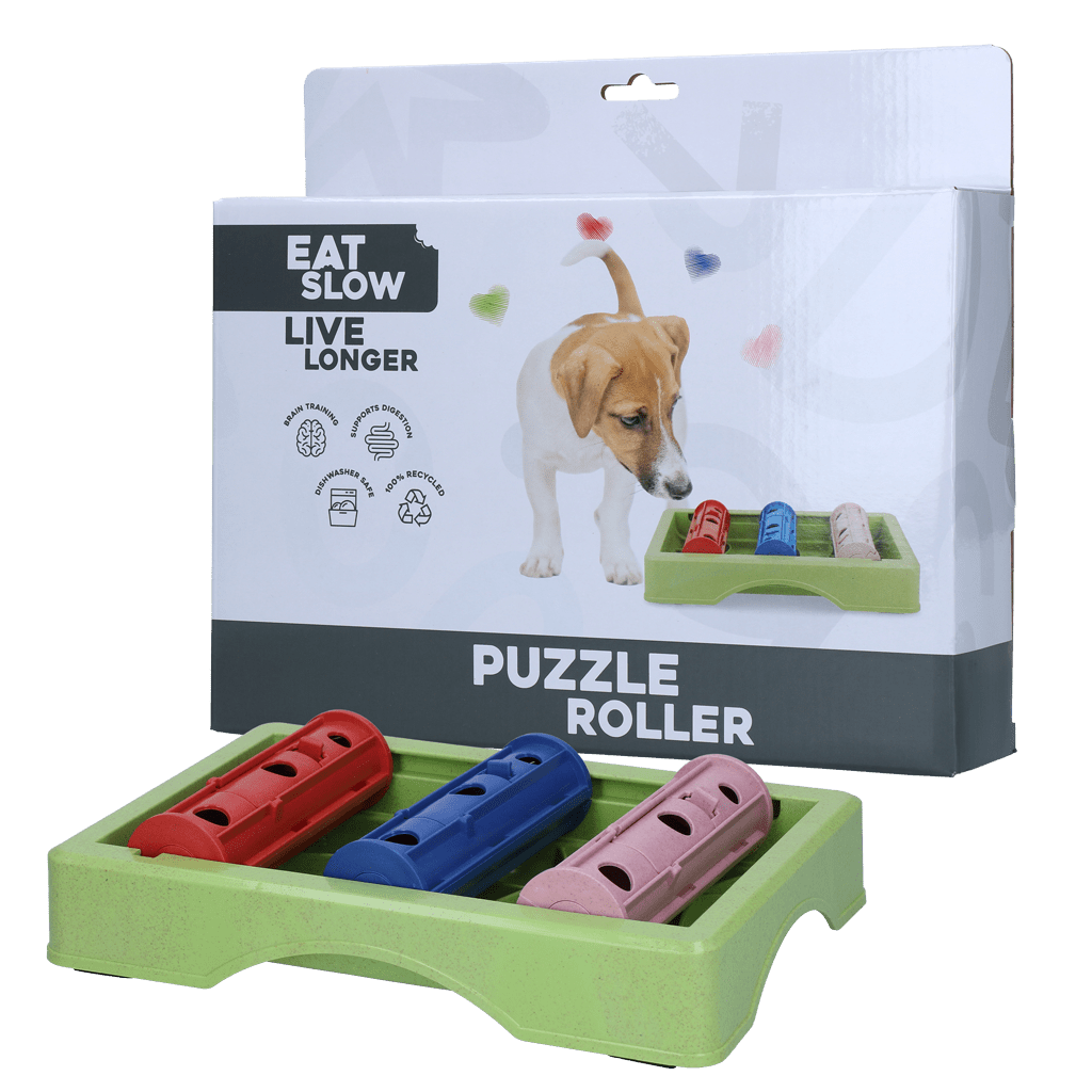 Eat Slow Live Longer Puzzle Roller - all for animals