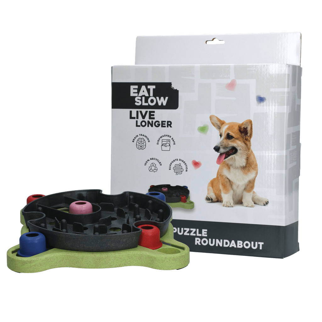 Eat Slow Live Longer Puzzle Roundabout - all for animals