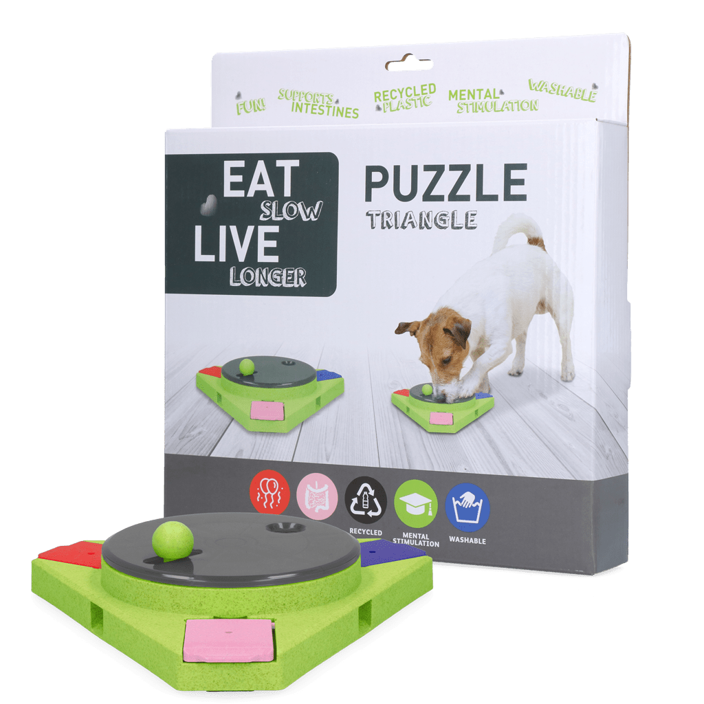 Eat Slow Live Longer Puzzle Triangle - all for animals
