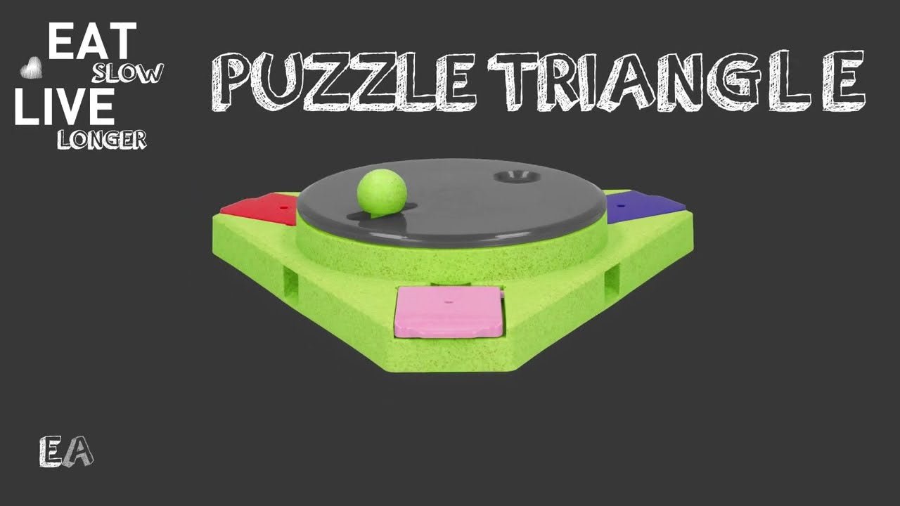 Eat Slow Live Longer Puzzle Triangle - all for animals