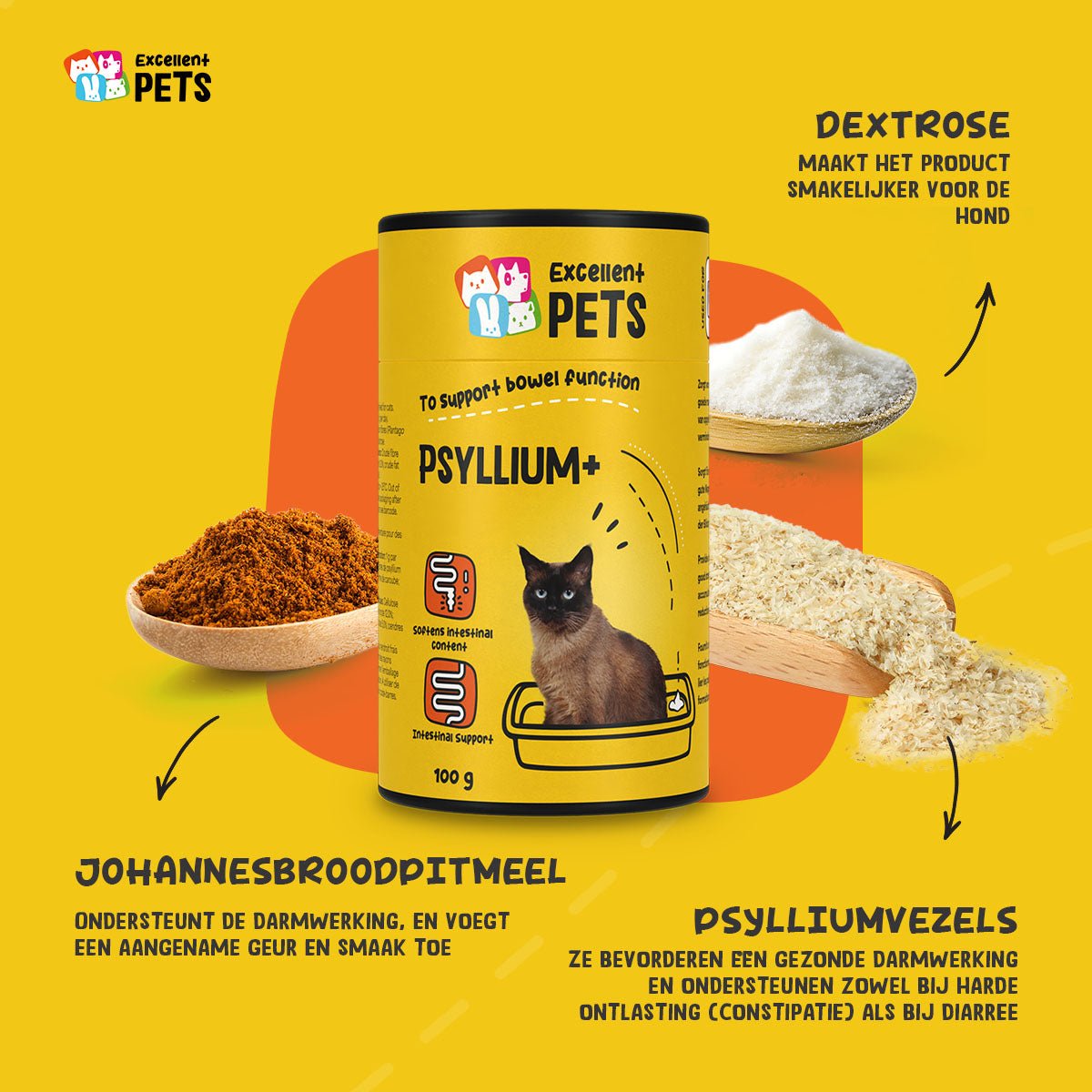 Excellent Pets Cat Psyllium+ 100 g - all for animals