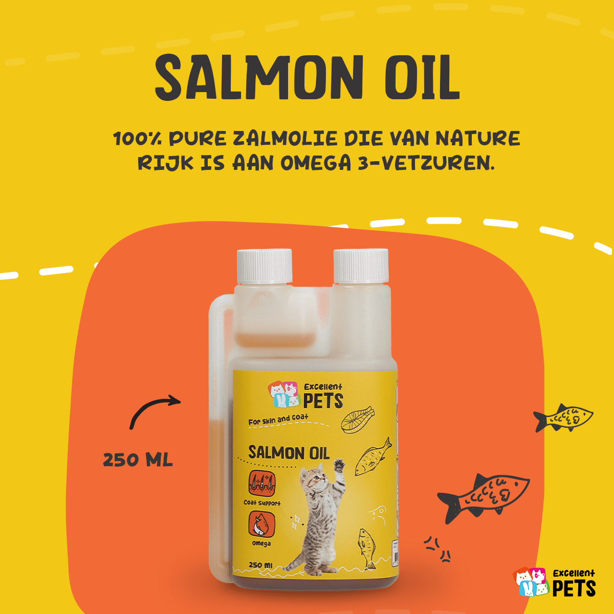 Excellent Pets Cat Salmon Oil - all for animals