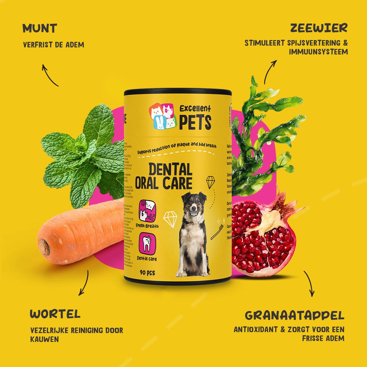 Excellent Pets Dental Oral Care Capsules 90 pcs - all for animals