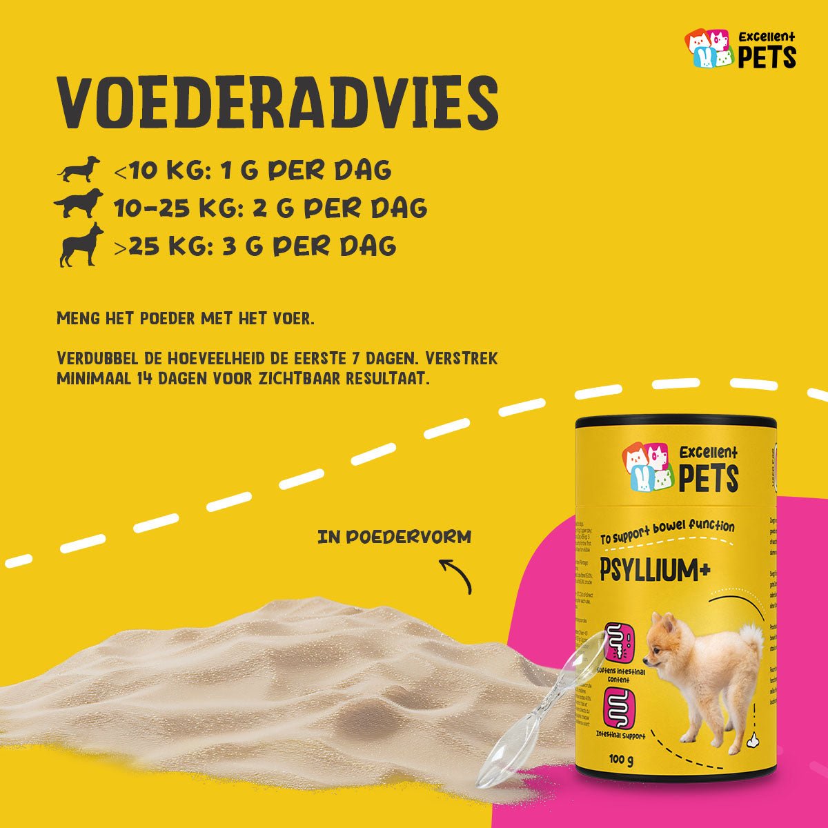 Excellent Pets Dog Psyllium+ 100 g - all for animals