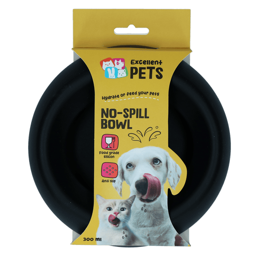 Excellent Pets No - Spill Bowl 300ml Antraciet S - all for animals