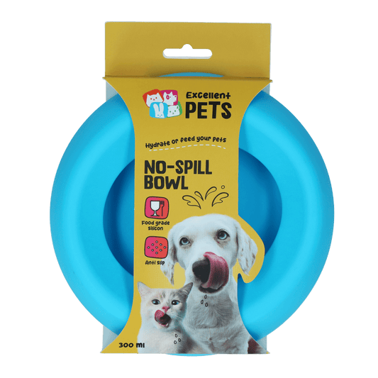 Excellent Pets No - Spill Bowl 300ml Blauw S - all for animals