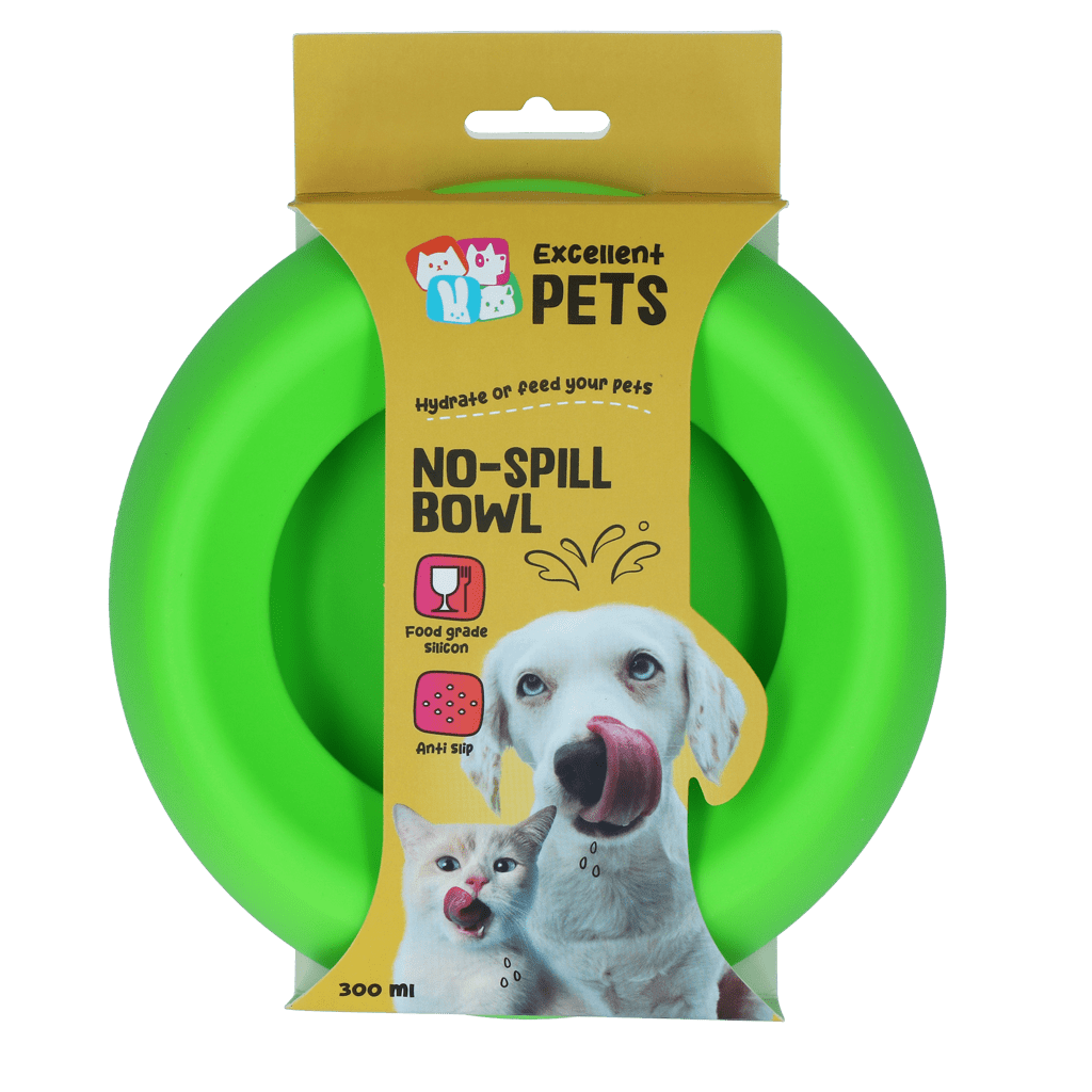 Excellent Pets No - Spill Bowl 300ml Groen S - all for animals