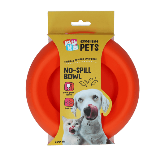 Excellent Pets No - Spill Bowl 300ml Oranje S - all for animals
