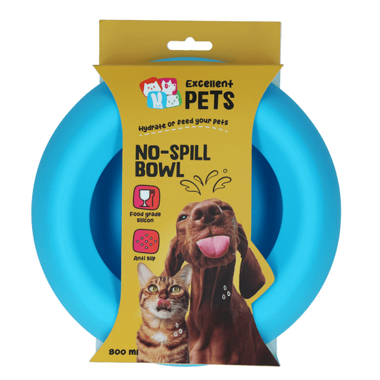 Excellent Pets No - Spill Bowl 800ml Blauw M - all for animals