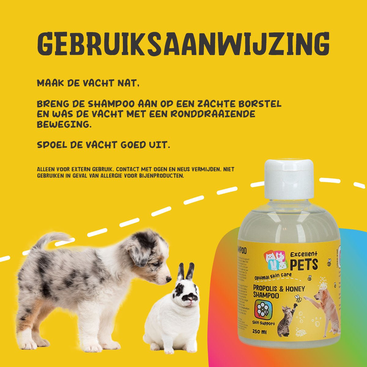 Excellent Pets Propolis & Honey Shampoo 250 ml - all for animals