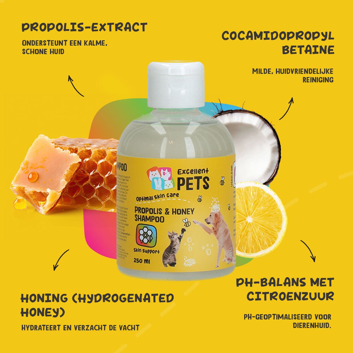 Excellent Pets Propolis & Honey Shampoo 250 ml - all for animals