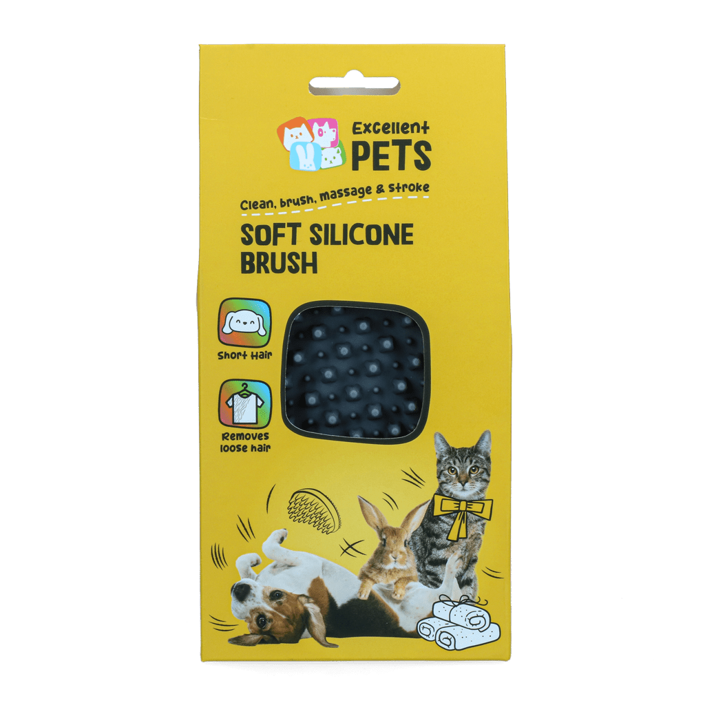 Excellent Pets Soft Silicone Brush Kort haar - all for animals