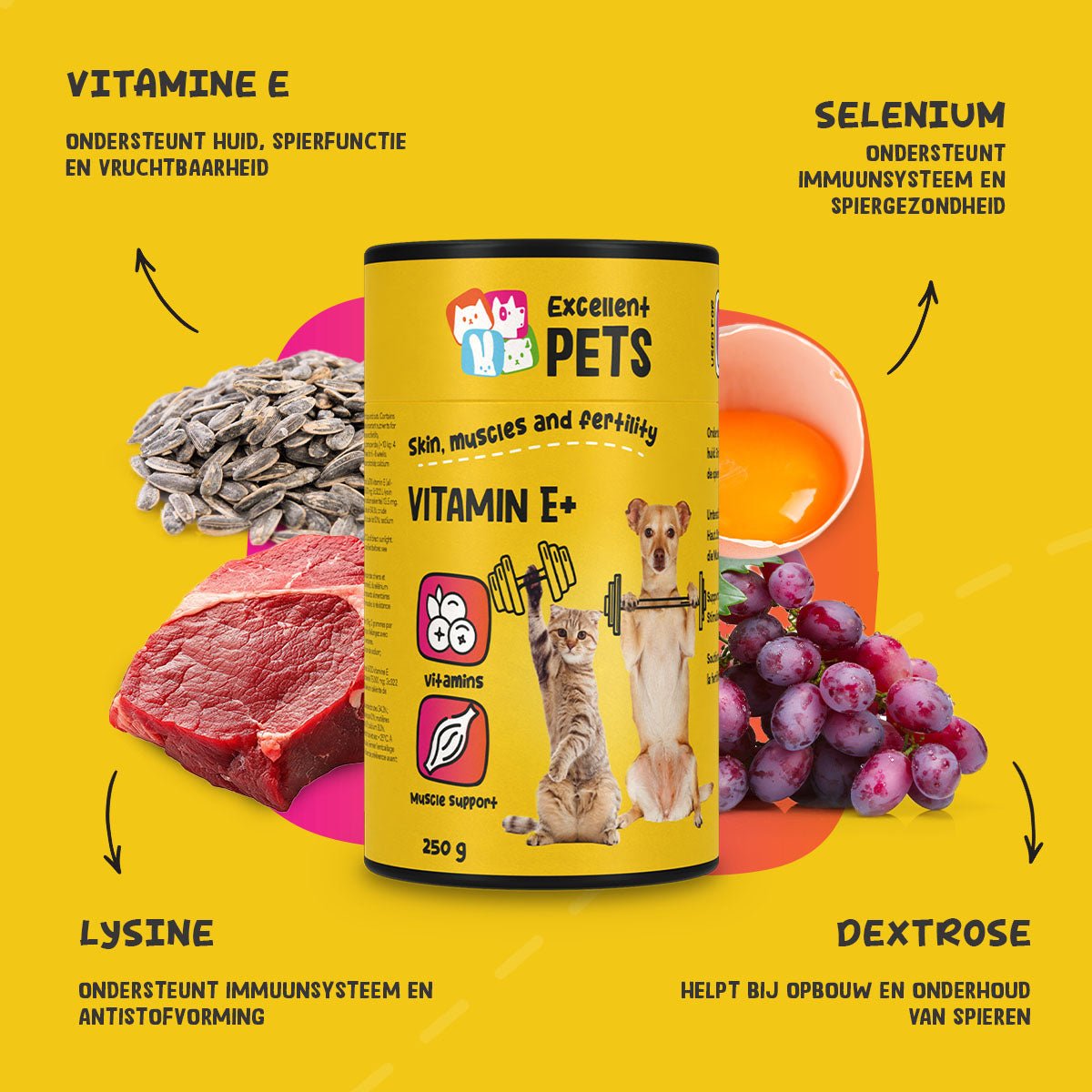 Excellent Pets Vitamin E+ 250 g - all for animals