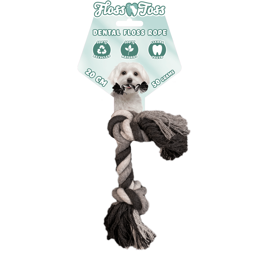 Floss Toss Dental Rope 2 Knot - all for animals