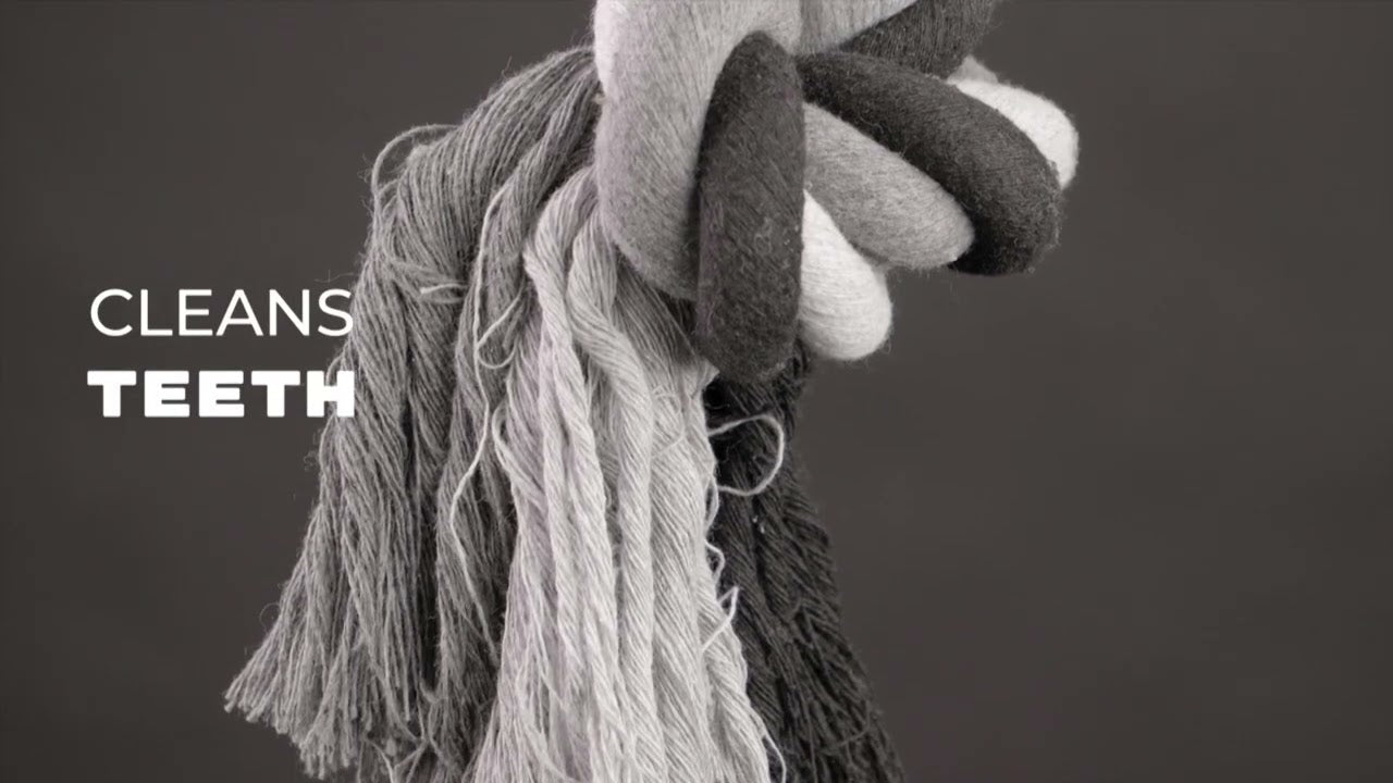 Floss Toss Dental Rope 4 Knot - 85 cm - all for animals