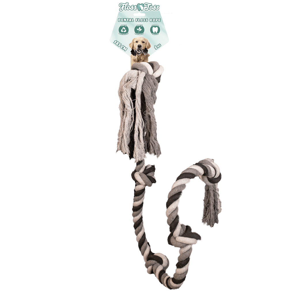 Floss Toss Dental Rope 5 Knot - all for animals