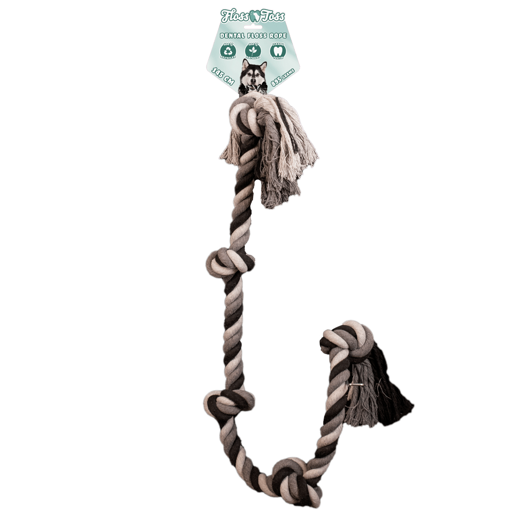 Floss Toss Dental Rope 5 Knot - all for animals