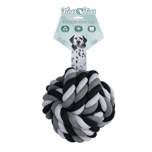 Floss Toss Dental Rope Exteme Ball - 24 cm - all for animals
