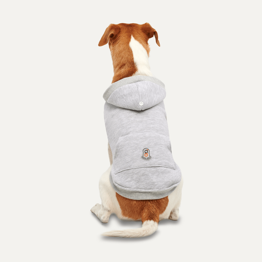 Goo - eez Kangaroo Fleece Hoodie L Grijs - all for animals