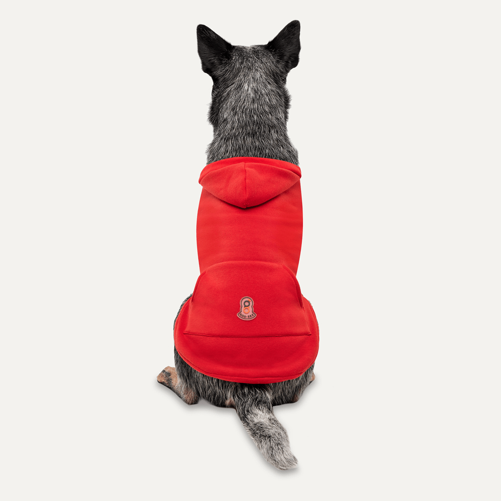 Goo - eez Kangaroo Fleece Hoodie XXL Rood/Zwart - all for animals
