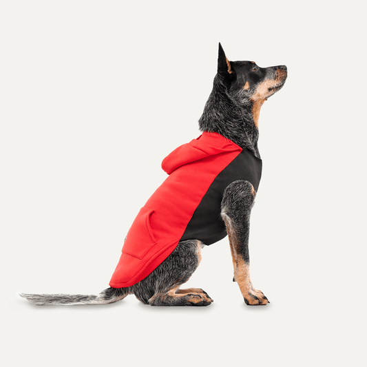 Goo - eez Kangaroo Fleece Hoodie XXL Rood/Zwart - all for animals
