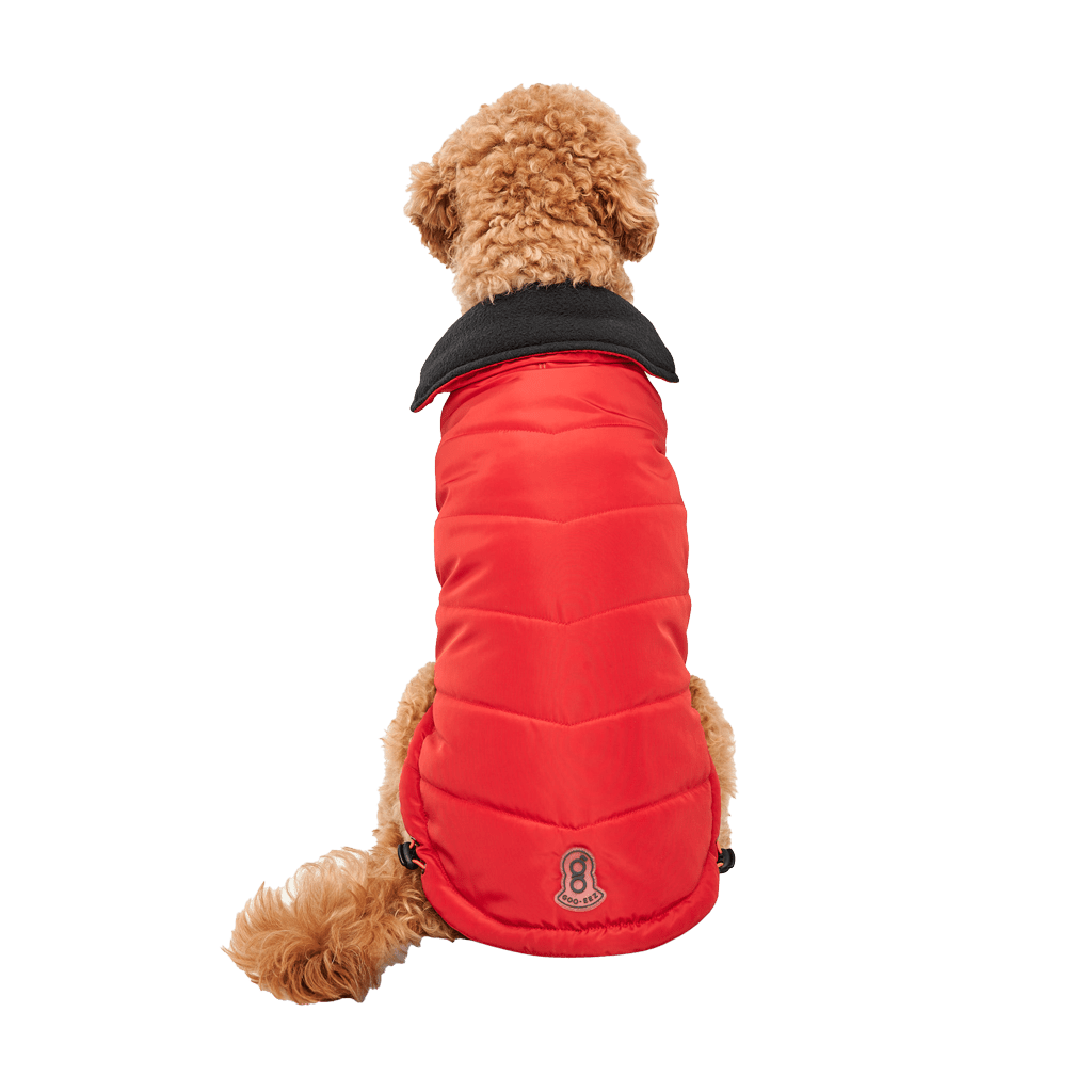 Goo - eez Mock Neck Signature Wrap Jacket M Rood/Zwart - all for animals