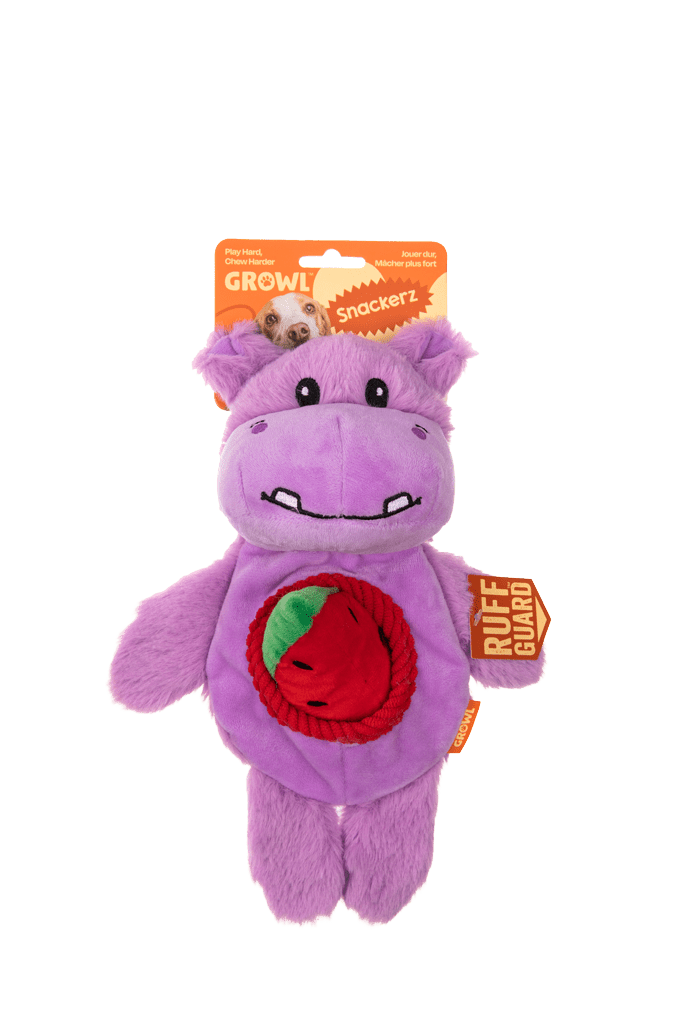 Growl Snackerz Hilda de Hippo - all for animals