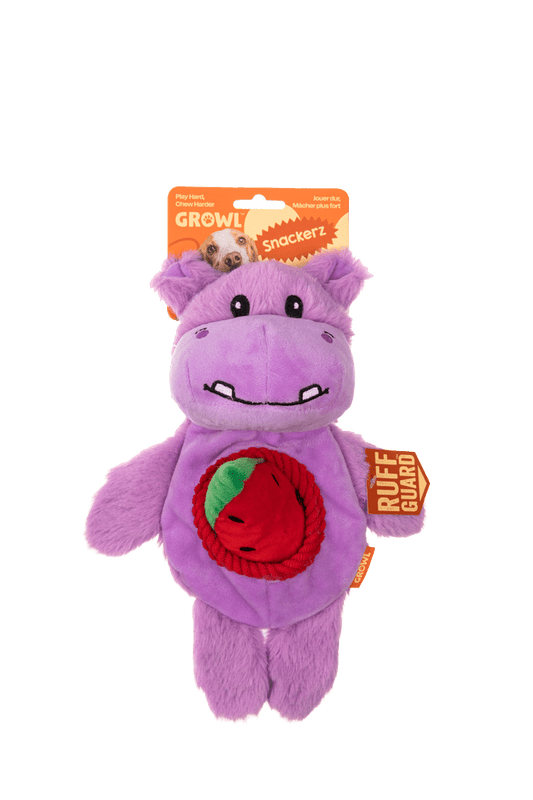 Growl Snackerz Hilda de Hippo - all for animals