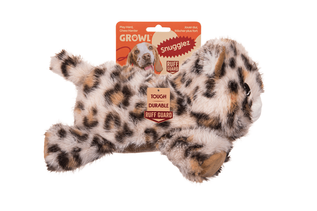 Growl Snugglez Larry het Luipaard - all for animals