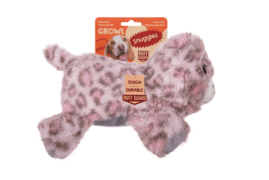 Growl Snugglez Sierra het Sneeuwluipaard - all for animals