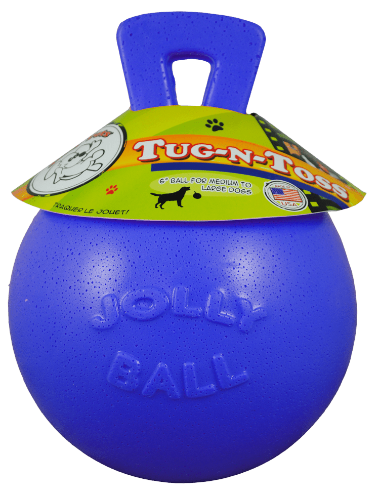 Jolly Tug - n - Toss Blauw M (15 cm) - all for animals