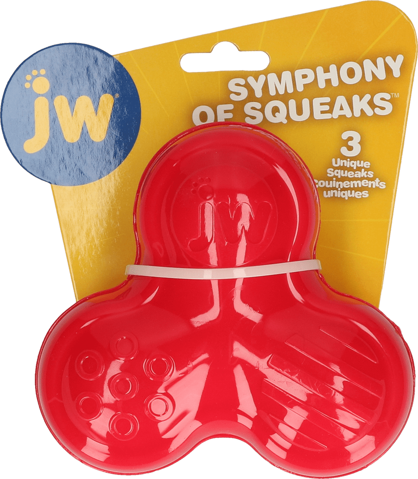 JW Symphony of Squeaks Rood - all for animals