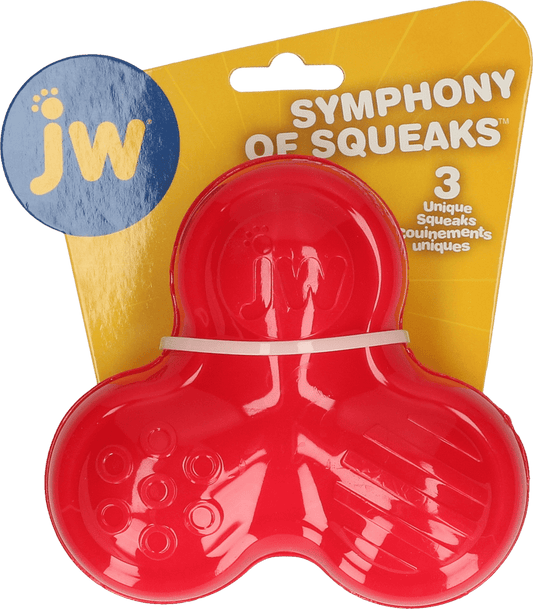JW Symphony of Squeaks Rood - all for animals