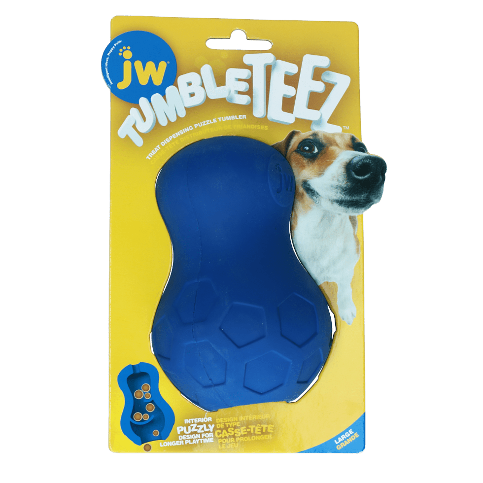 JW Tumble Teez Blauw - L - all for animals