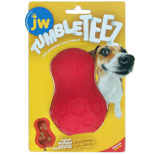 JW Tumble Teez Rood - M - all for animals