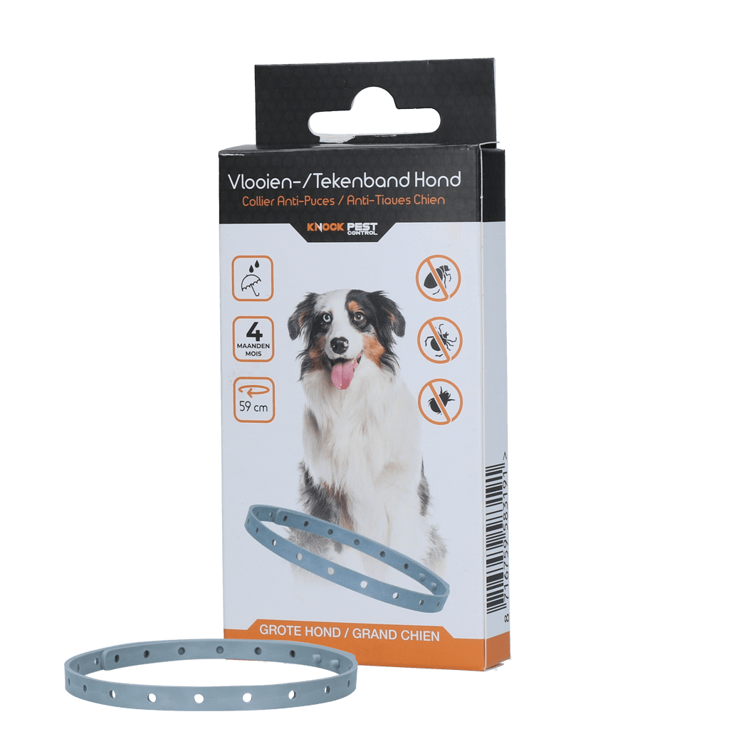 Knock Pest Vlooien/Tekenband Hond 59 cm NL/FR - all for animals