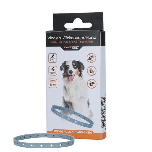 Knock Pest Vlooien/Tekenband Hond 59 cm NL/FR - all for animals