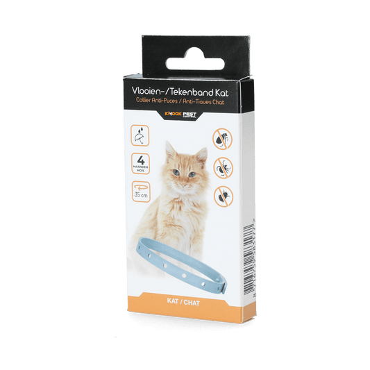 Knock Pest Vlooien/Tekenband Kat 33 cm NL/FR - All For Animals