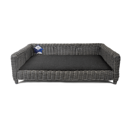 Let's Sleep Cozy Basket Rieten Hondenmand XL Antraciet - all for animals