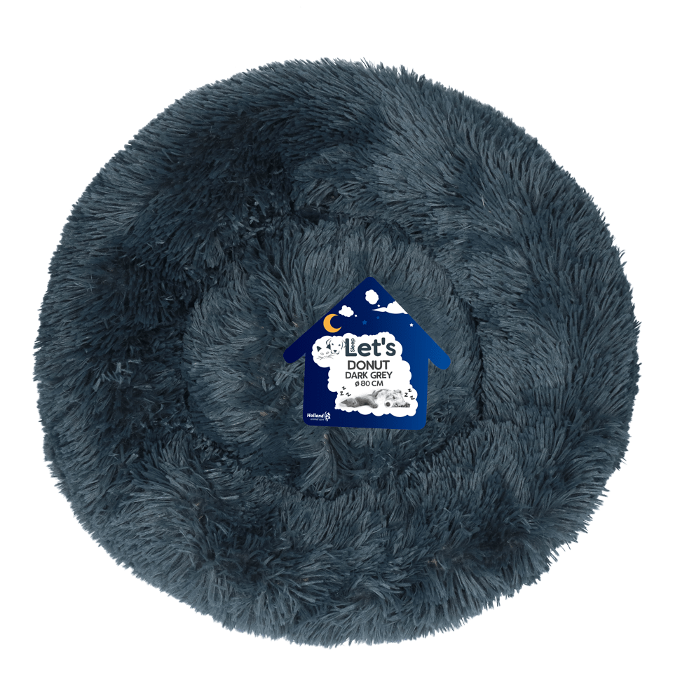 Let's Sleep Donut Donkergrijs - all for animals