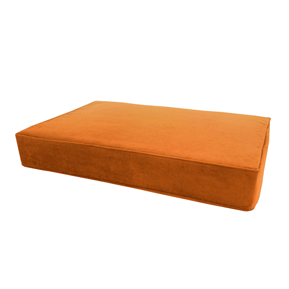 Madison Orthopedisch Kussen Velvet Oranje S - all for animals