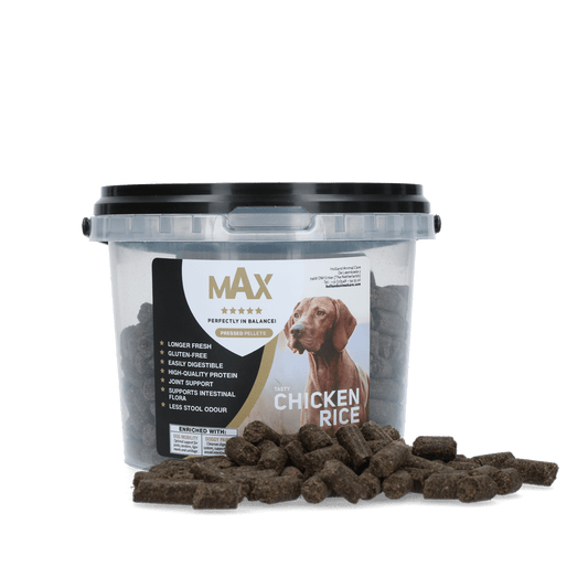 Max Adult Geperste Brokken Kip & Rijst - all for animals