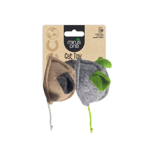 Minus One Felt Cat Toys Mouse 2 - pack - all for animals